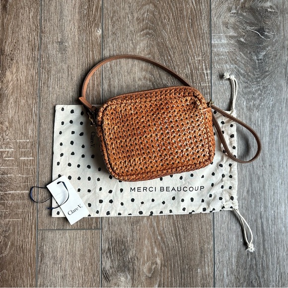Clare V Handbags - Clare V. Midi Sac in Tan Rattan